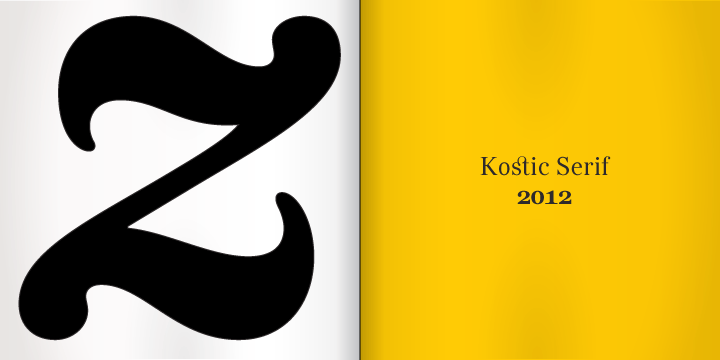 Beispiel einer Kostic Serif-Schriftart #9